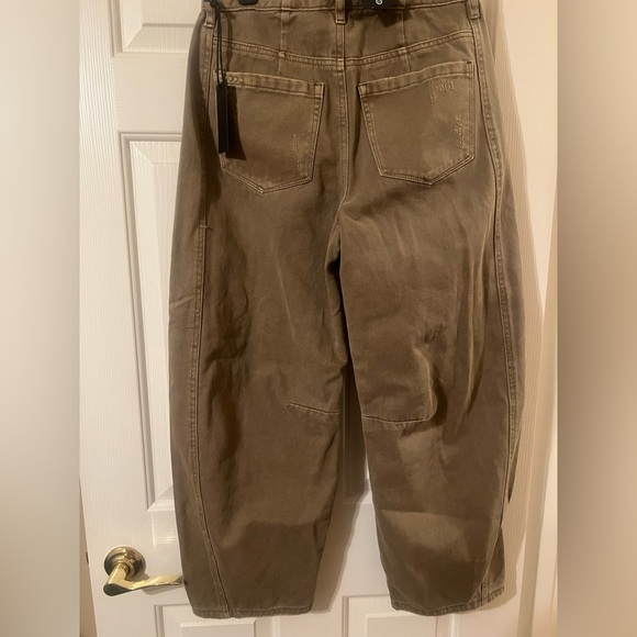 NWT Blank NYC High Waist Relaxed Fit The Bowery Barrel Leg Pants Size 27 - Picture 8 of 14